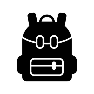 Çanta Glyph Vektör Simgesi Tasarımı