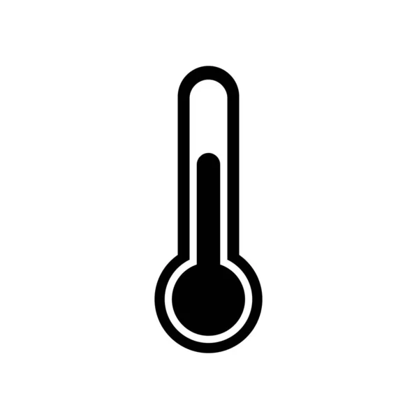 Temperatur Glyph Vector Icon Desig — Stockvektor