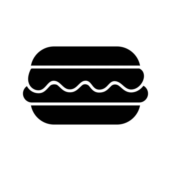 Burger Glyph Vector Icon Desig — Stock vektor