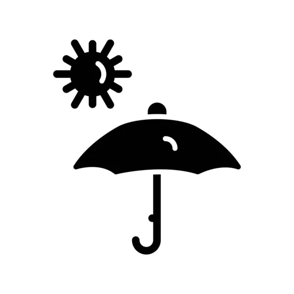 Wetter Glyphen Vector Icon Desig — Stockvektor