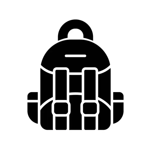 Mochila Glyph Vector Icon Desig — Vector de stock