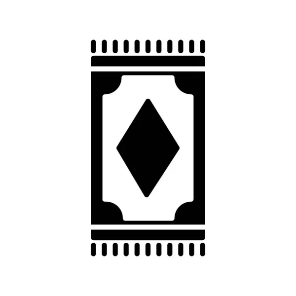 Dywan Modlitewny Glyph Vector Icon Desig — Wektor stockowy