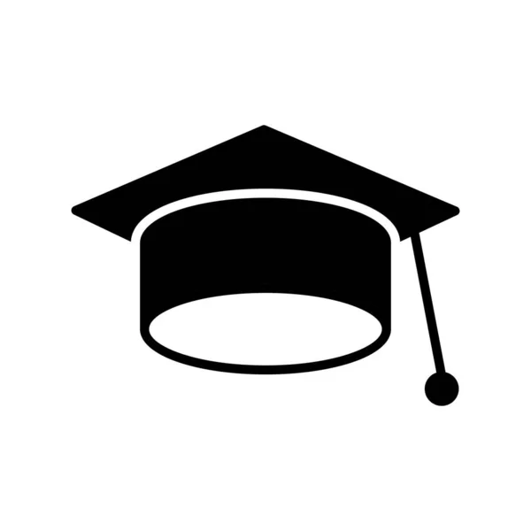 Graduation Glyph Vector Icon Desig — Stockvector