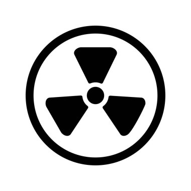 Radyasyon Kabartma Vektörü Simgesi Tasarımı