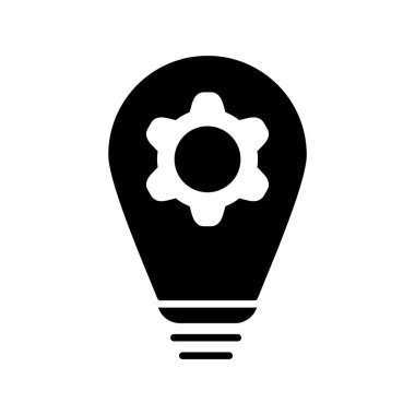 Yaratıcı Glyph Vektör Simgesi Tasarımı