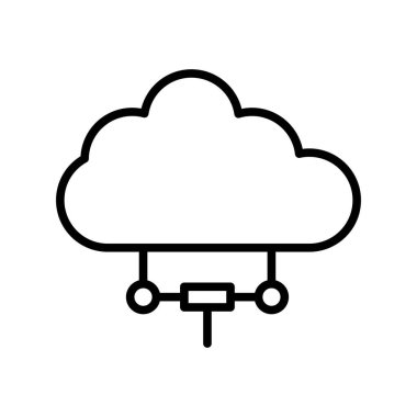 Sunucu Ana Hattı Vektör Simgesi Tasarımı