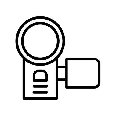 Kullanışlı Kamera Taslak Vektör Simgesi Tasarımı