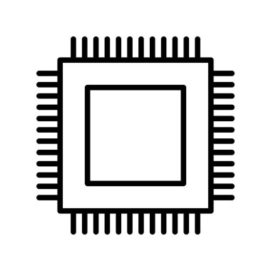 Çip Özeti Vektör Simgesi Tasarımı