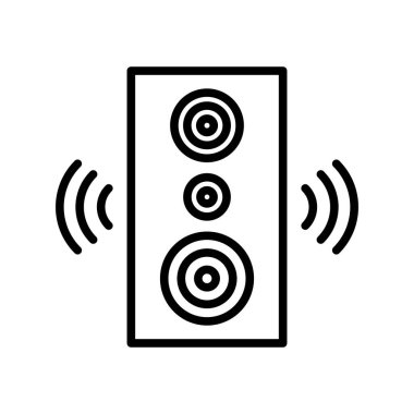 Woofer Taslak Vektör Simgesi Tasarımı