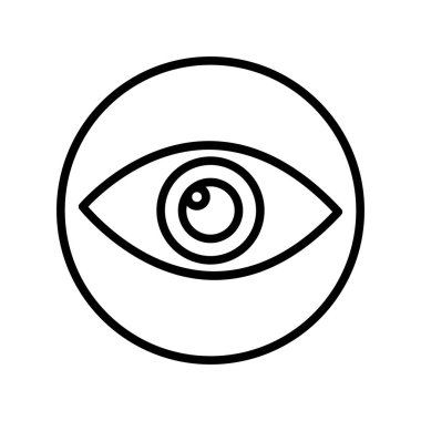  Göz Özeti Vektör Simgesi Tasarımı