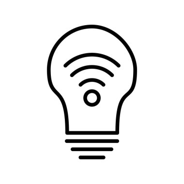 Ampul Özeti Vektör Simgesi Tasarımı