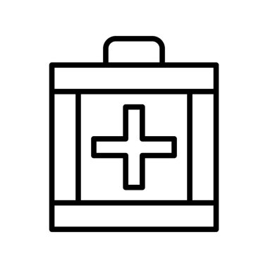 İlk Yardım Ana Hattı Vektör Simgesi Tasarımı