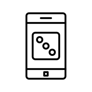 Dice Taslak Vektör Simgesi Tasarımı