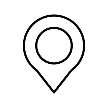 Konum Ana Hattı Vektör Simgesi Tasarımı