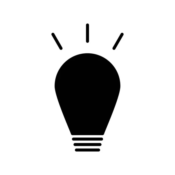 Icône Vectorielle Glyphe Ampoule Desig — Image vectorielle