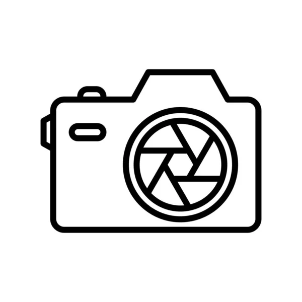 Camera Outline Vector Icon Desig — Stock Vector