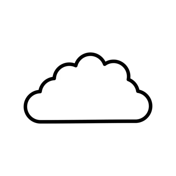 Esquema Nube Vector Icono Desig — Archivo Imágenes Vectoriales