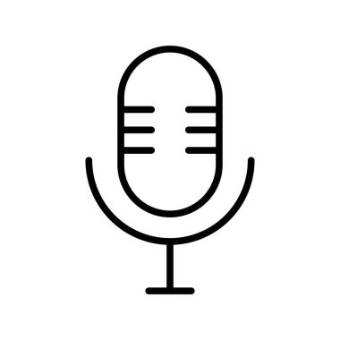  Mikrofon Taslak Vektör Simgesi Tasarımı