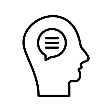 Özet Vektör Simgesi Tasarımı Konuş