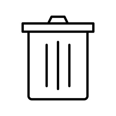 Bin Taslak Vektör Simgesi Tasarımı