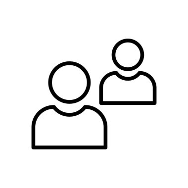 Kullanıcılar Ana Hattı Vektör Simgesi Tasarımı