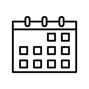 Program Çizelgesi Vektör Simgesi Tasarımı