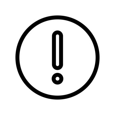 Uyarı Hattı Vektör Simgesi Tasarımı