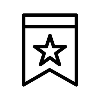 Yer İmleri Taslak Vektör Simgesi Tasarımı