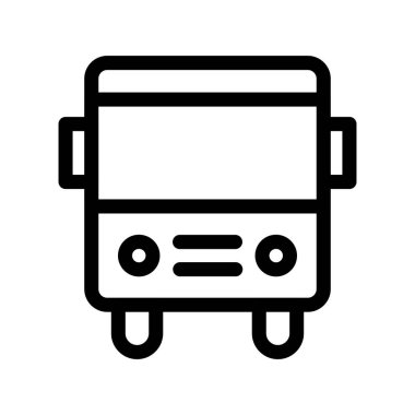  Büyük Otobüs Ana Hattı Vektör Simgesi Tasarımı