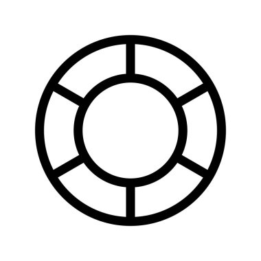 Hayat Kurtarıcı Ana Hattı Vektör Simgesi Tasarımı