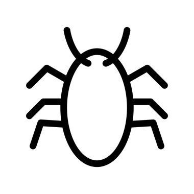 Virüs Ana Hattı Vektör Simgesi Tasarımı