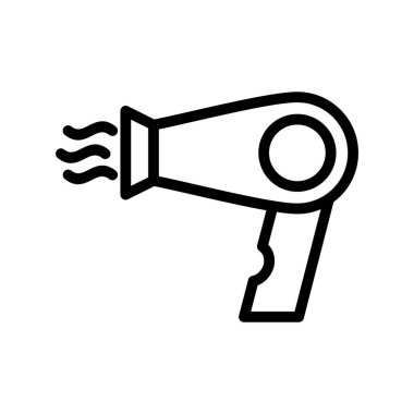 Üfleme Kurutma Ana Hattı Vektör Simgesi Tasarımı