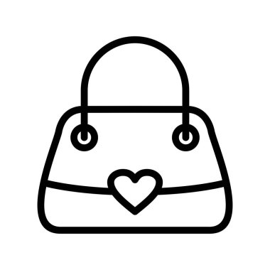 Kadın Torbası Vektör Simgesi Tasarımı