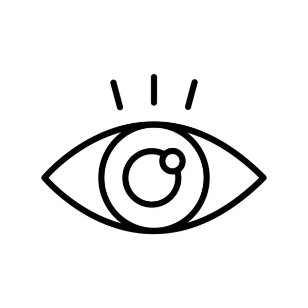 Eye Outline Vektor Icon Desig — Stockvektor