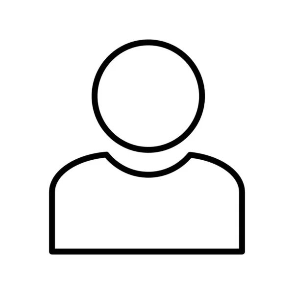 Person Outline Vector Icon Desig — Vector de stock