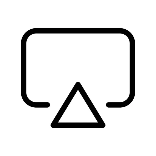 Airplay Outline Vector Icon Desig — Stockvektor