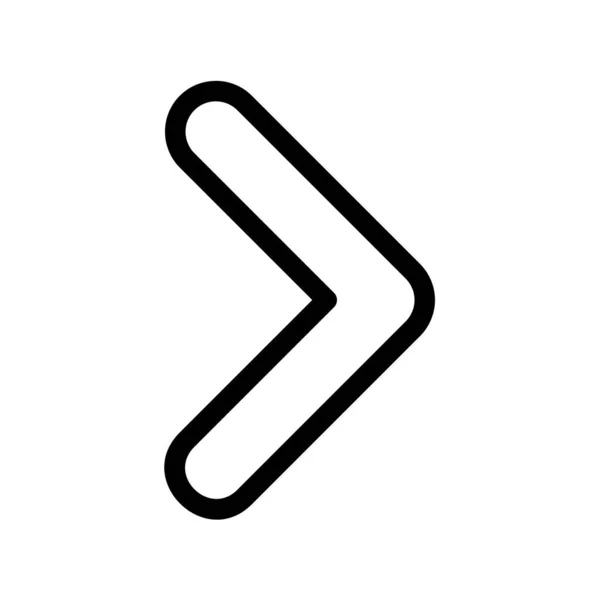 Point Right Outline Vektor Icon Desig — Stockvektor