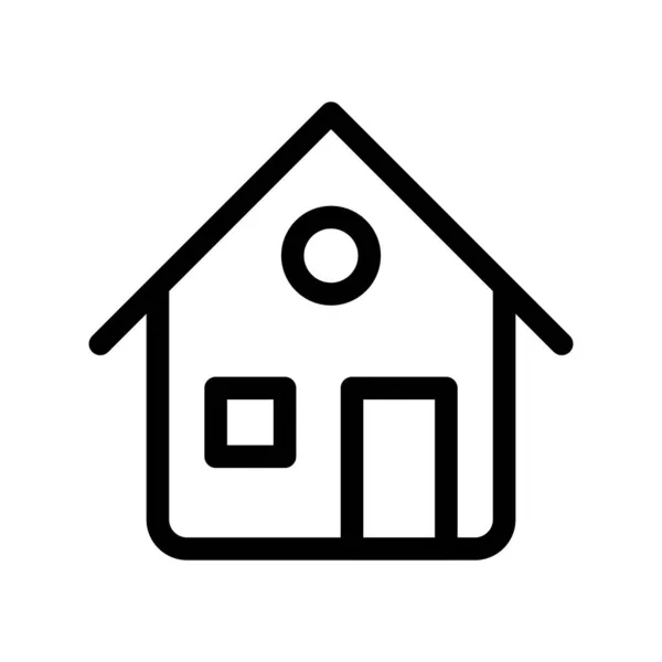 Home Outline Vector Icon Desig — Stock Vector