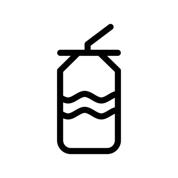 Esquema Bebida Vector Icono Desig — Vector de stock