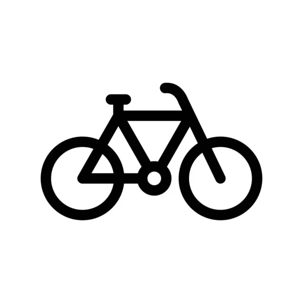 Fahrrad Outline Vector Icon Desig — Stockvektor