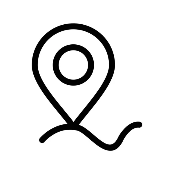 Map Outline Vector Icon Desig — 스톡 벡터