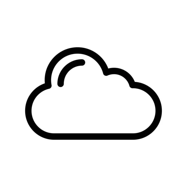 Хмарний Контур Векторні Піктограми Демонстрація — стоковий вектор