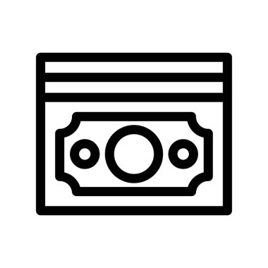 Para Özeti Vektör Simgesi Tasarımı