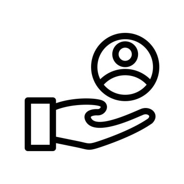 Gönüllü Özet Vektör Simgesi Tasarımı