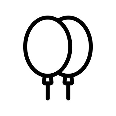 Balon Taslak Vektör Simgesi Tasarımı