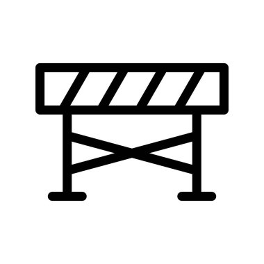 Bariyer Ana Hattı Vektör Simgesi Tasarımı