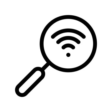 Wifi Ana Hattı Vektör Simgesi Tasarımı