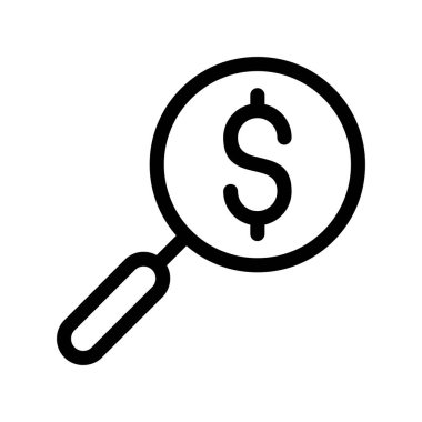 Dolar Özeti Vektör Simgesi Tasarımı