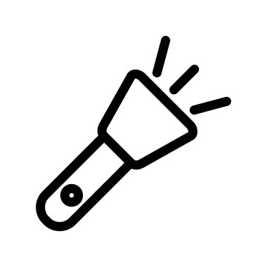 Flash Light Taslak Vektör Simgesi Tasarımı