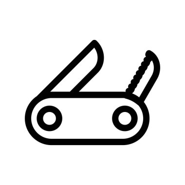 İsviçre Ordusu Çakısı Vektör Simgesi Tasarımı